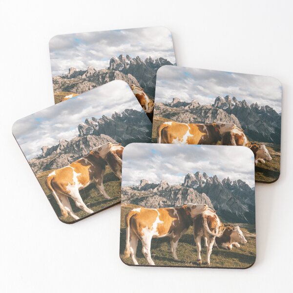 Item preview, Cows grazing in the Italian Mountains, Tre Cime di Lavaredo (Dolomites) designed and sold by michieldros.