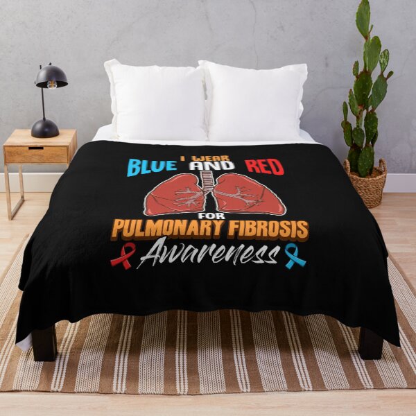 Item preview, Pulmonary Fibrosis Awareness: I Wear Blue and Red designed and sold by friendlyspoon.
