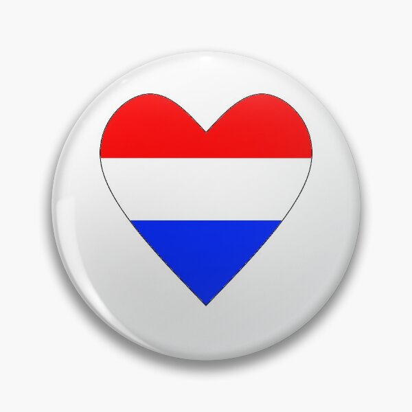 Aperçu de l'œuvre coeur de drapeau hollandais créée et vendue par powerpointer.
