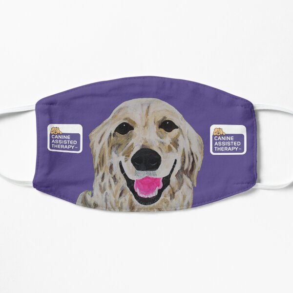 II, Canine Assisted Therapy Golden Retriever with Logos v3 Flat Mask