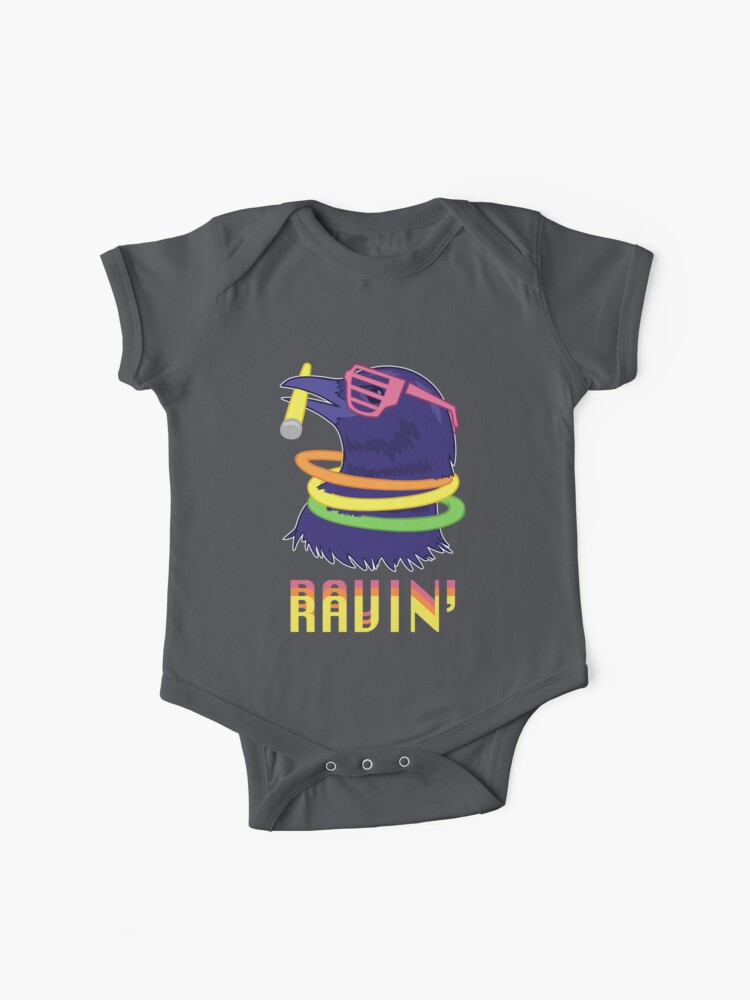 : Ravin Raven T-Shirt - Rave Party Neon Bird Funny Tee :  Clothing, Shoes & Jewelry