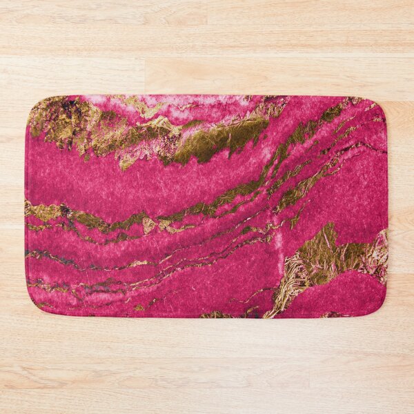 Item preview, Hot Pink and Gold Metallic Marble designed and sold by DonnaSiggy.