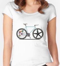 Fixie Bike Women's Fitted Scoop T-Shirt