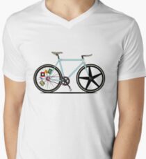 Fixie Bike Men's V-Neck T-Shirt