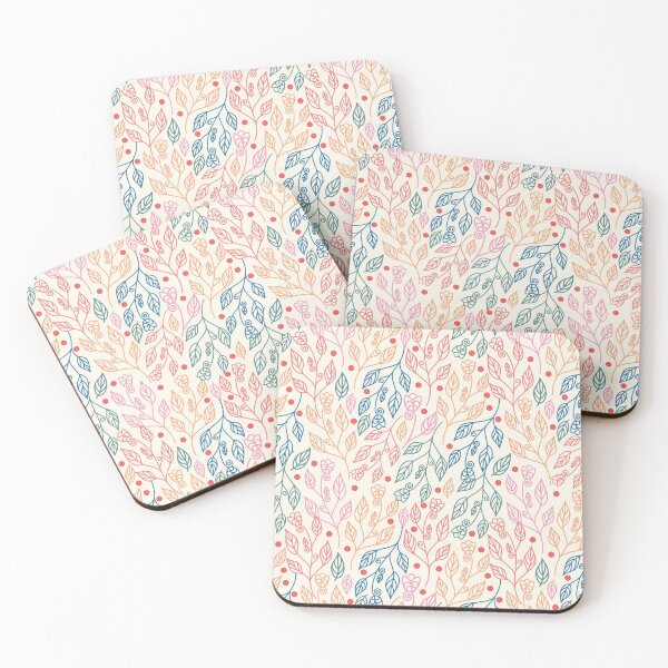 Item preview, Hand Drawn Leaves and Flowers Pattern designed and sold by lujastyles.