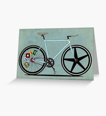 Fixie Bike Greeting Card