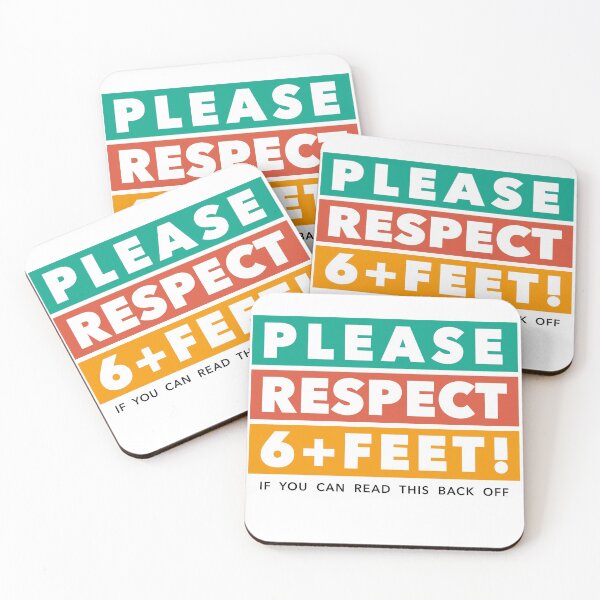 Item preview, Please Respect 6+Feet designed and sold by graphicmeyou.