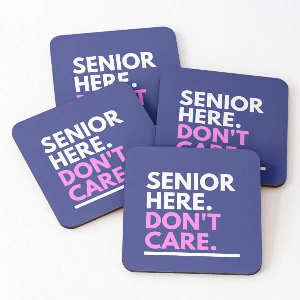 Item preview, Blod text Senior Here Don't Care Funny Graduation designed and sold by hasnimed.