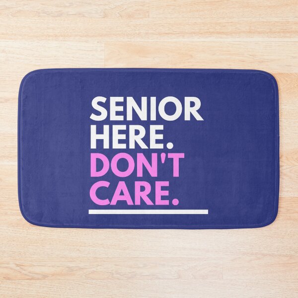 Artikelvorschau, Blod text Senior Here Don't Care Funny Graduation entworfen und verkauft von hasnimed.