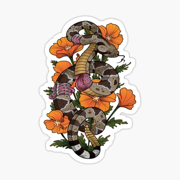 Item preview, Rattlesnake & Poppies designed and sold by alekivz.