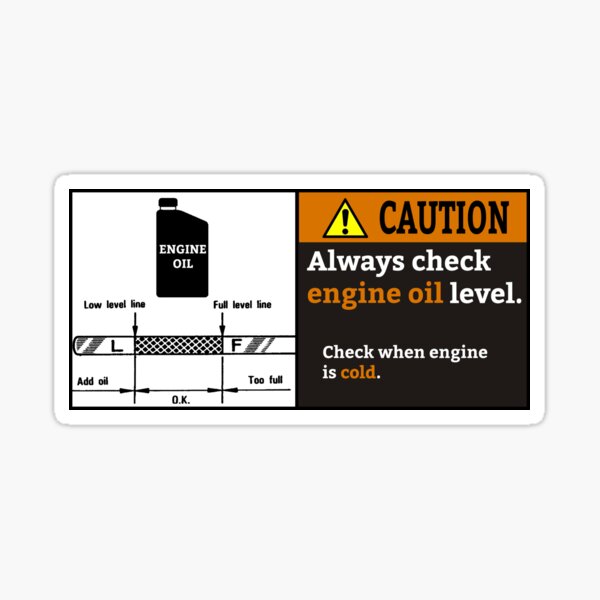 Item preview, Engine Bay Oil Level designed and sold by HighAcademia.