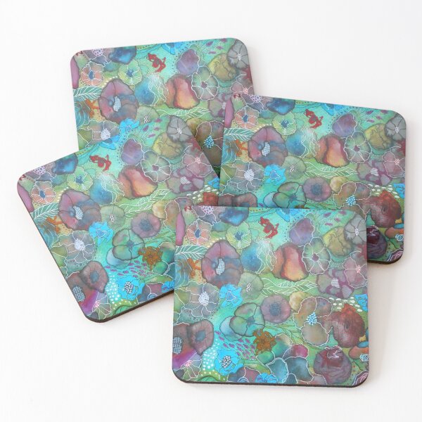 Item preview, The Maliha - Floral Montage Printed from Original Mixed Media Art designed and sold by CeeCeeArt.