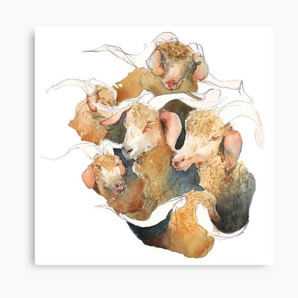 Gathering of Majestic Goats Canvas Print