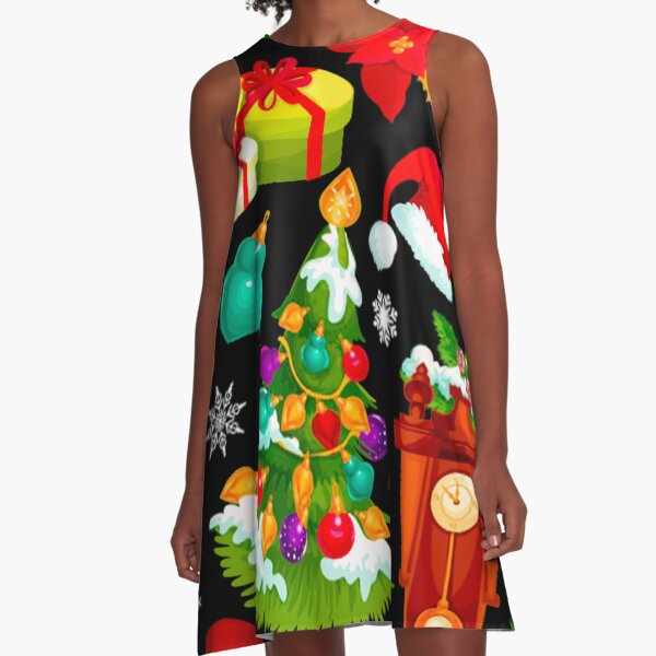 Christmas Pattern A-Line Dress