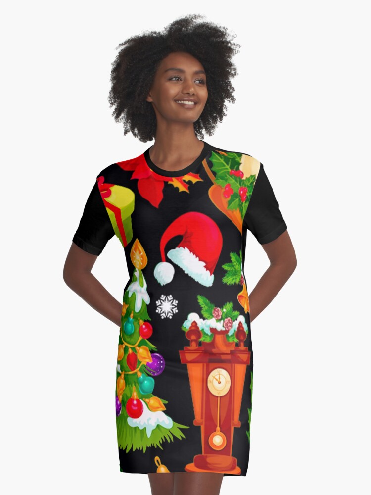 christmas t shirt dress