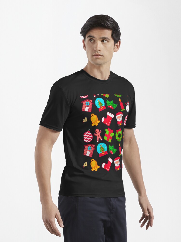 Thumbnail 3 von 7, Funktionsshirt, Weihnachtsmuster designt und verkauft von ryaneliz91.