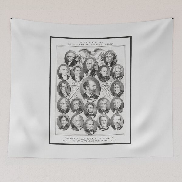 Item preview, James Garfield and Other Presidential Portraits - 1881 designed and sold by warishellstore.
