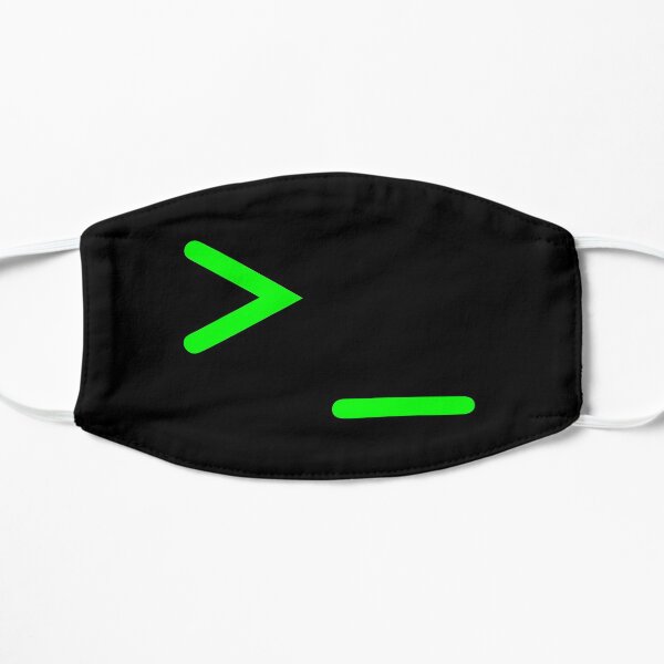 Command Prompt Programmer and developer Flat Mask
