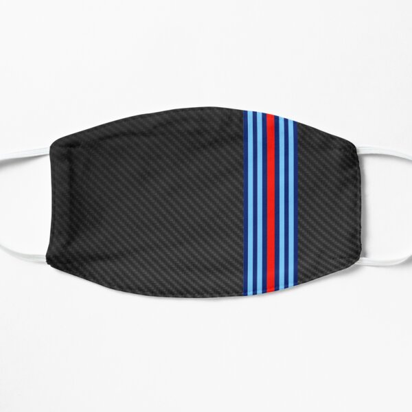 Carbon Fiber Racing Stripes 8 Flat Mask