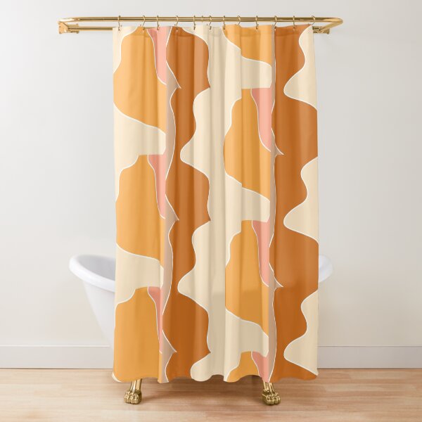 retro waves Shower Curtain