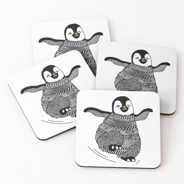 Item preview, es un pingüino feliz y afortunado y puede bailar tap. designed and sold by Natangle.