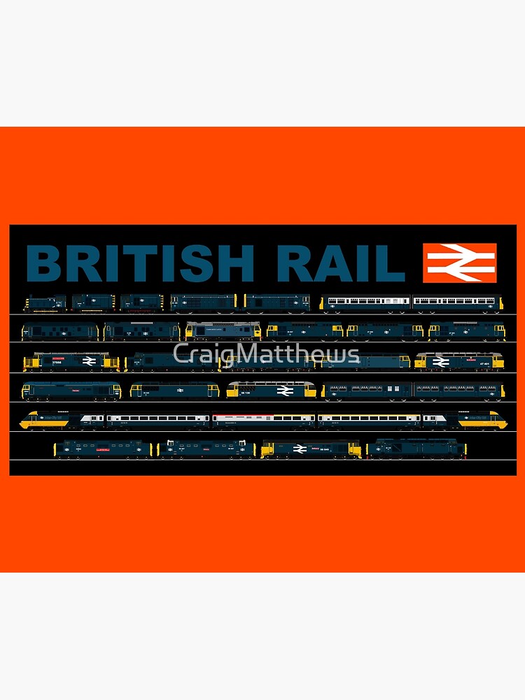 "BRITISH RAIL TRAINS" Throw Blanket for Sale by CraigMatthews Redbubble