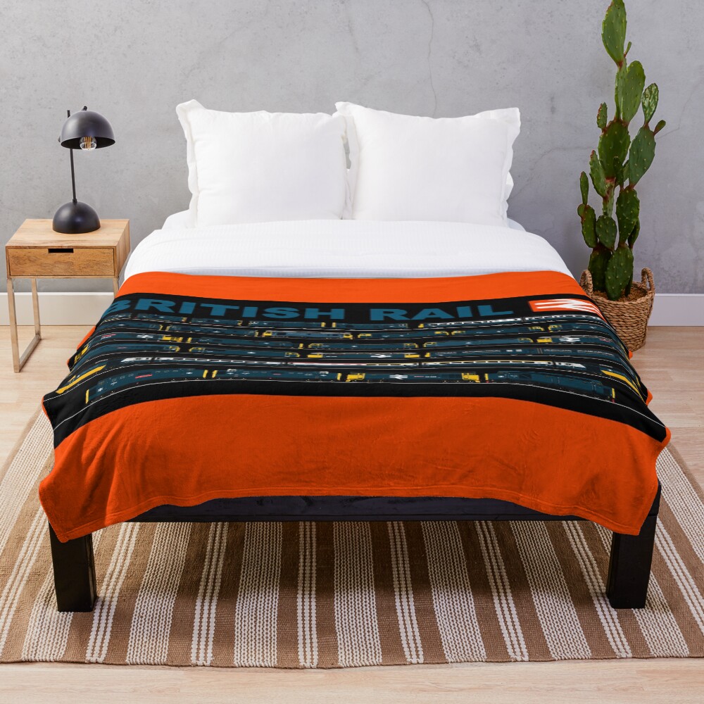 "BRITISH RAIL TRAINS" Throw Blanket for Sale by CraigMatthews Redbubble