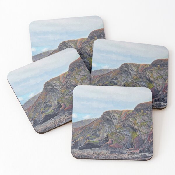 Item preview, Hartland Quay Cliffs designed and sold by Avril Harris.
