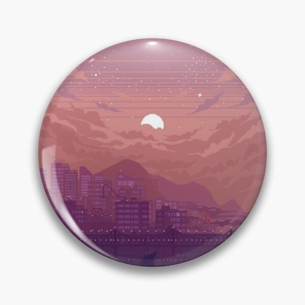 Item preview, Aesthetic Pink Sky Pill Capsule - Overlook the City designed and sold by CAndersonsworld.