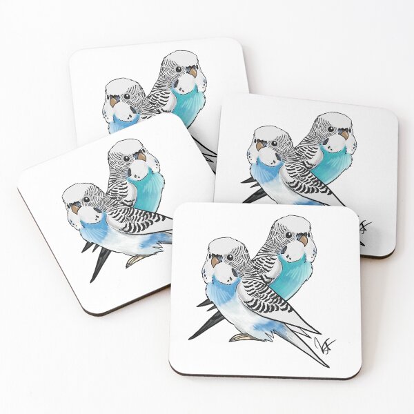 Item preview, Two Budgies designed and sold by Jennifer Stolzer.