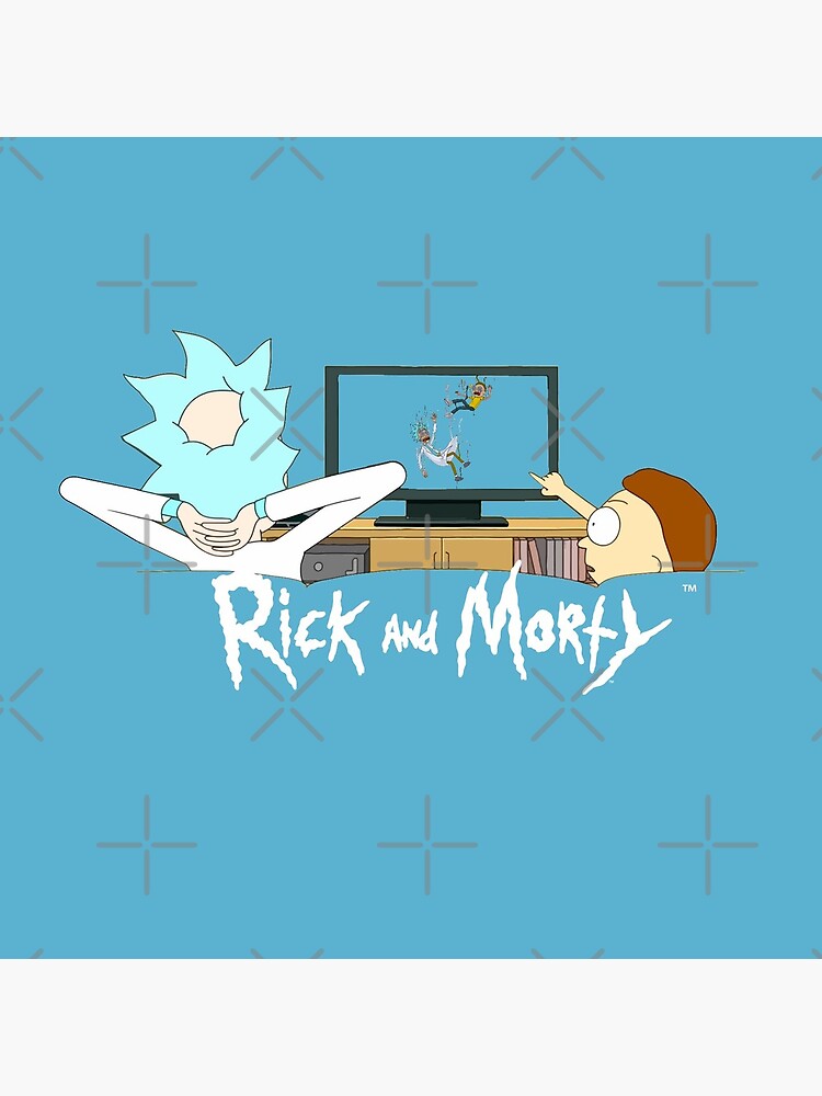 Rick and Morty - Watching TV by WaltTheAdobeGuy