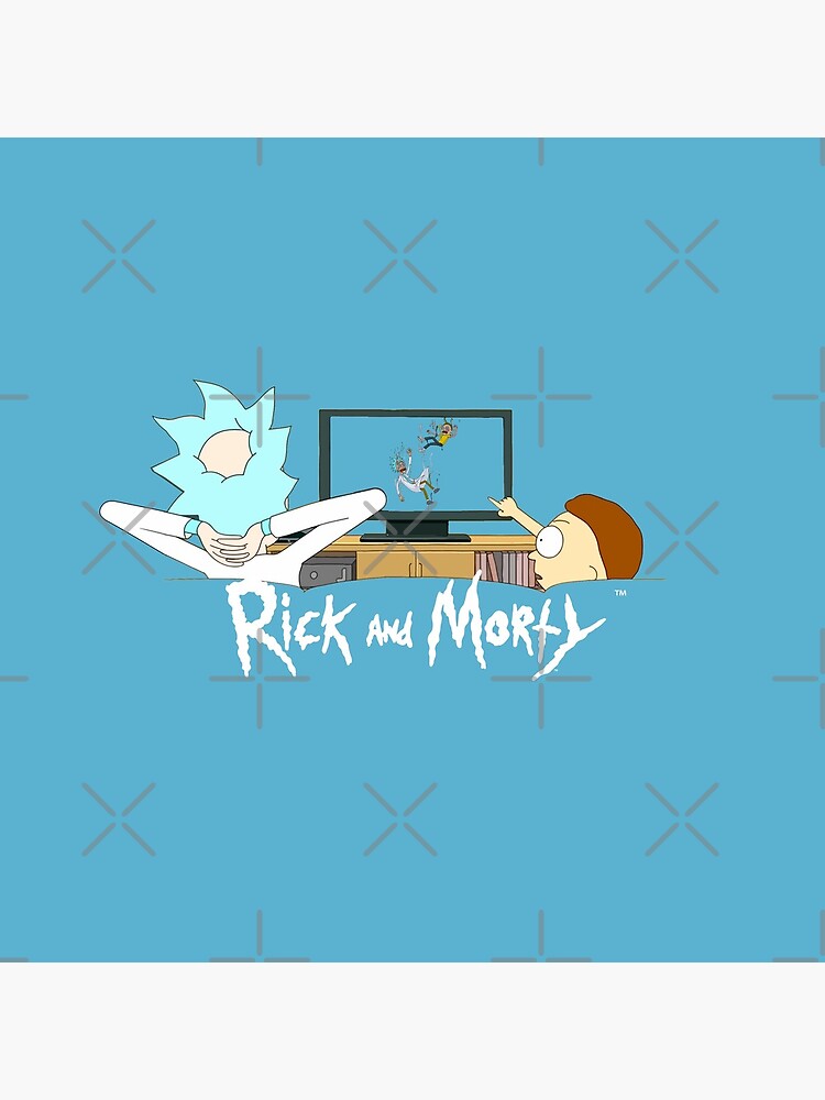 Rick and Morty - Watching TV by WaltTheAdobeGuy