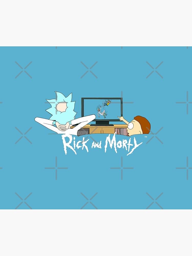 Rick and Morty - Watching TV by WaltTheAdobeGuy