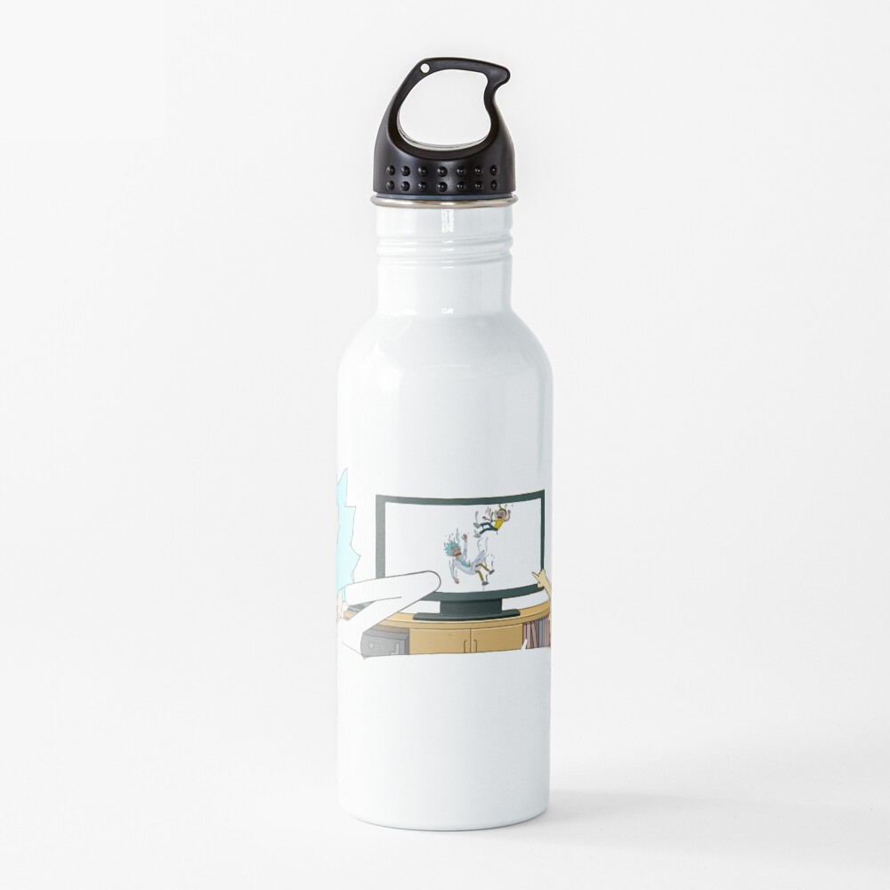Rick and Morty - Watching TV Water Bottle
