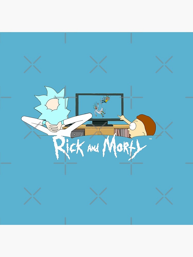 Rick and Morty - Watching TV by WaltTheAdobeGuy
