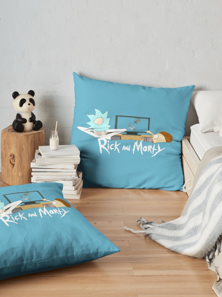 Alternate view of Rick and Morty - Watching TV Floor Pillow