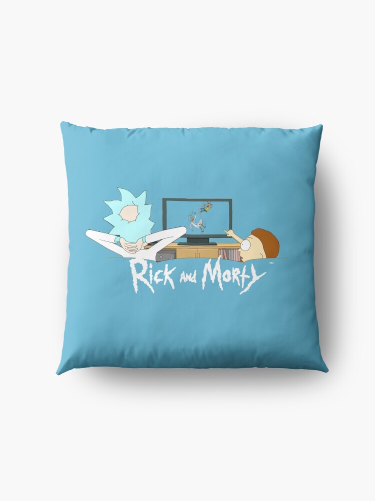 Alternate view of Rick and Morty - Watching TV Floor Pillow