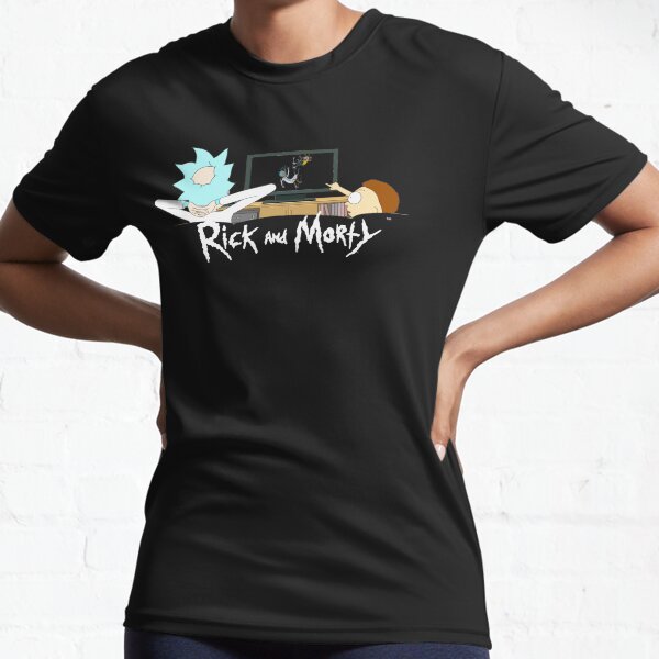 Rick and Morty - Watching TV Active T-Shirt