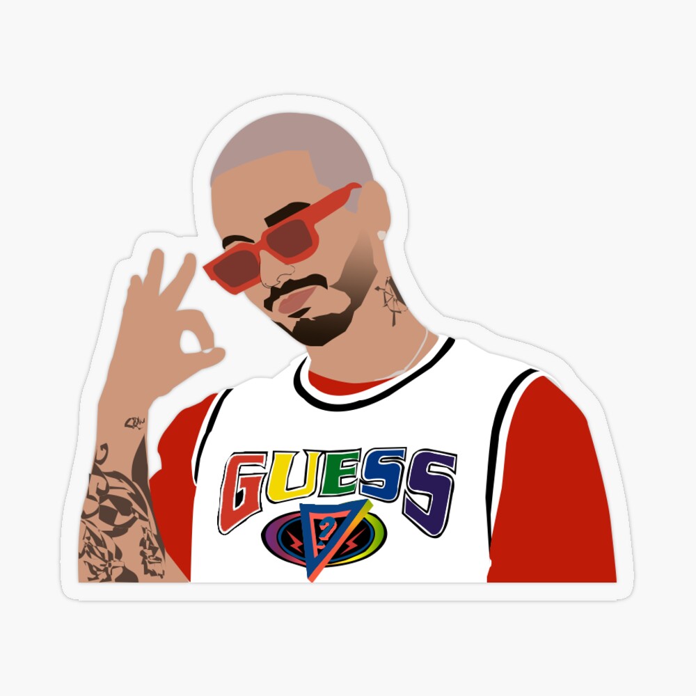 jbalvin reggaeton energia Sticker for Sale by retrippy