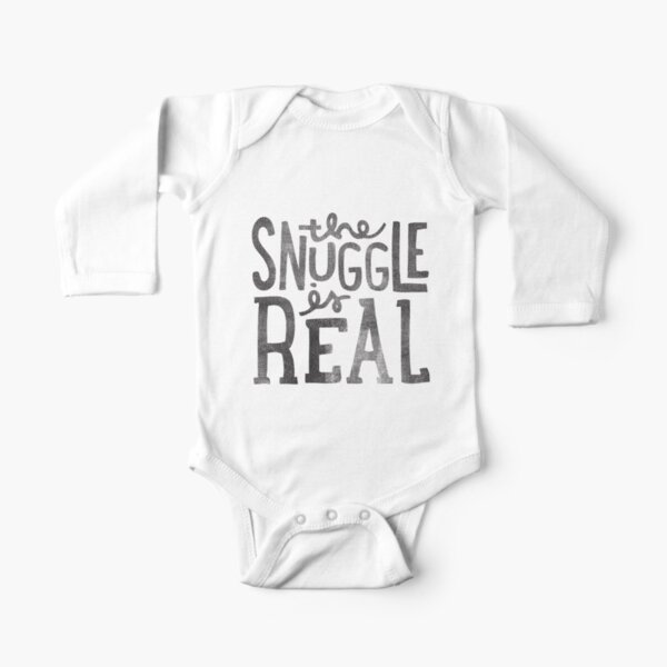 the SNUGGLE is REAL Long Sleeve Baby One-Piece