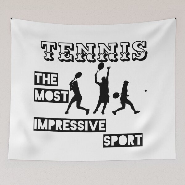 Item preview, nice & cute illustration "tennis the most impressive sport" for gift designed and sold by aromed2002.