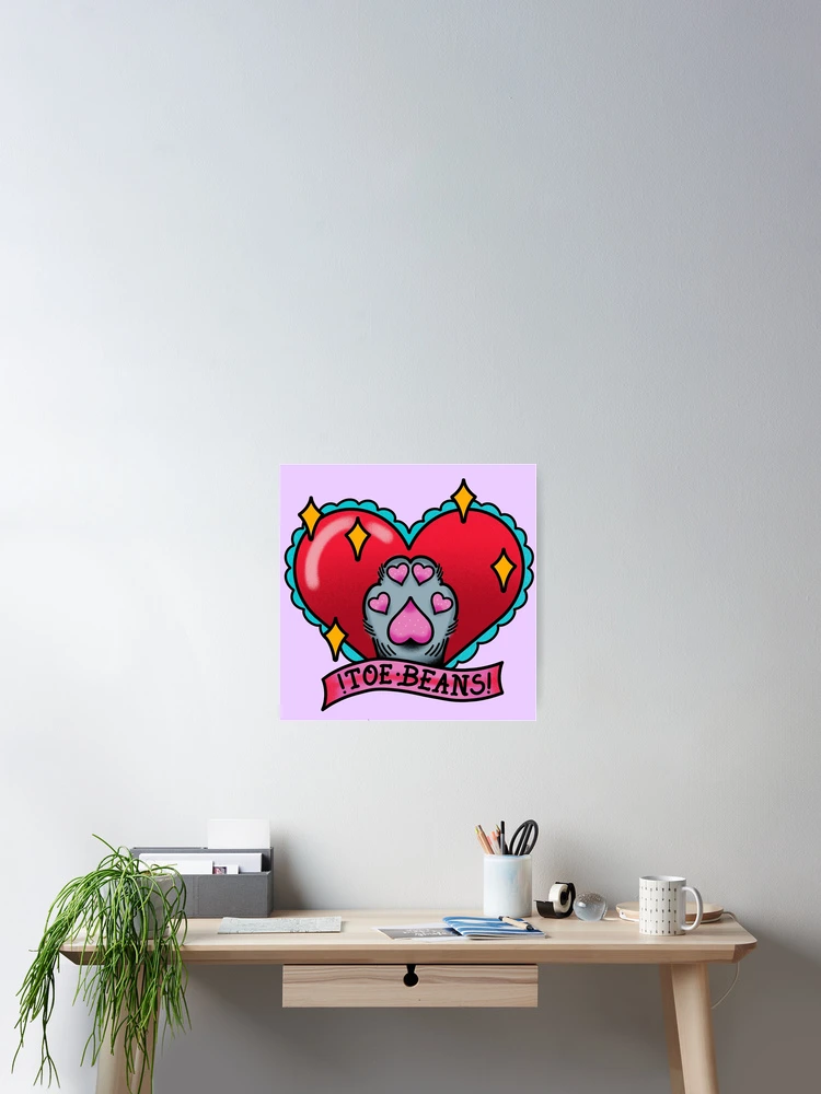 Thumbnail 2 of 3, Poster, Toe Beans designed and sold by Ollie Idlehanded.