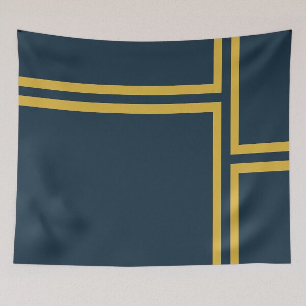 Item preview, Strong Deco - Minimalist Geometric in Light Mustard and Navy Blue designed and sold by kierkegaard.