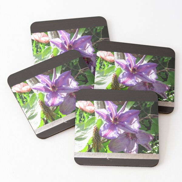 Item preview, Clematis Through Slats designed and sold by EMStanton-Photo.