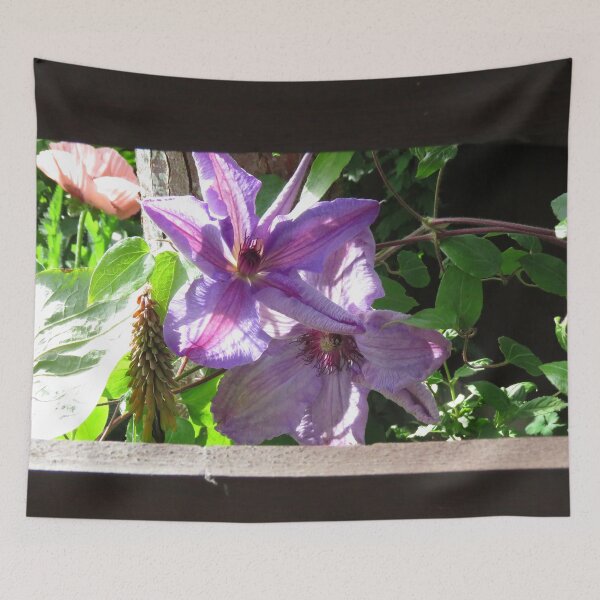 Item preview, Clematis Through Slats designed and sold by EMStanton-Photo.