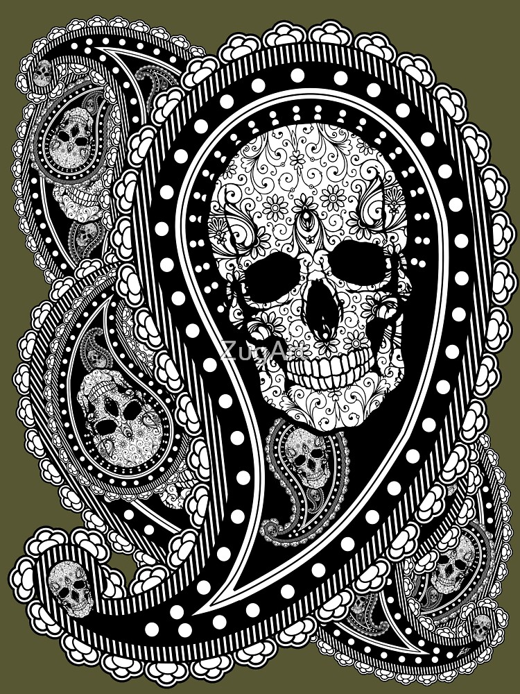 Skull Paisley