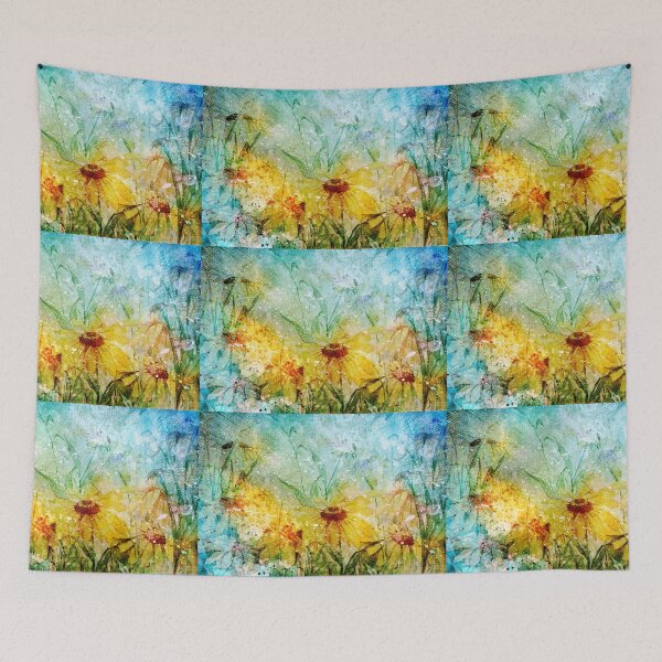 Item preview, SUNFLOWERS IN THE SUMMER SPRINKLER designed and sold by Tammera.
