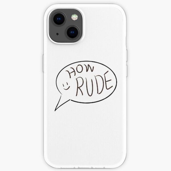 How rude (smiley face) iPhone Soft Case