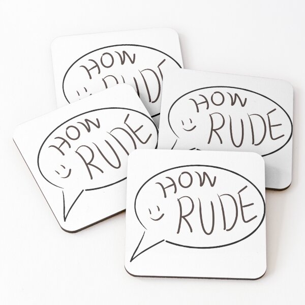 Item preview, How rude (smiley face) designed and sold by Sua Kim.