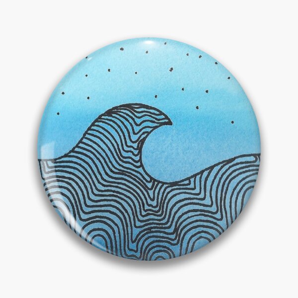 Blue wave Pin